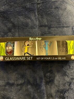 Rick and Morty Shot Glass Set of four